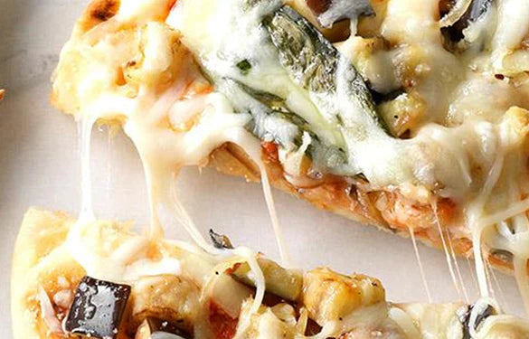 Eggplant Flatbread Pizzas