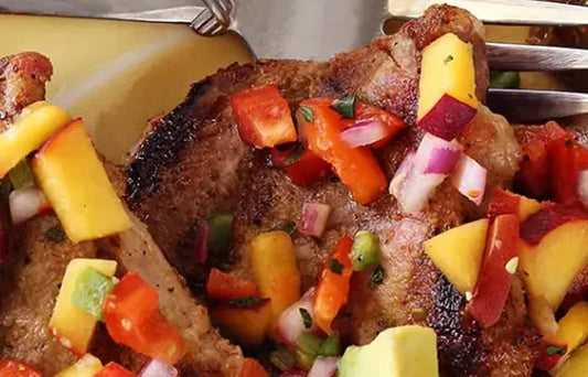 Grilled Pork with Pear Salsa