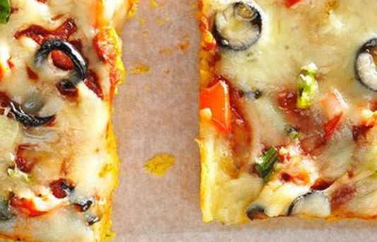 Mozzarella Cornbread Pizza