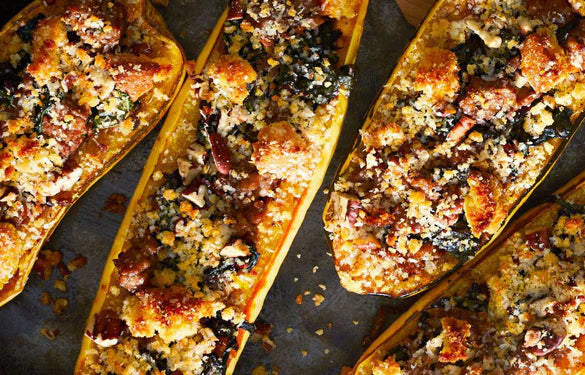 Sausage-stuffed Butternut Squash