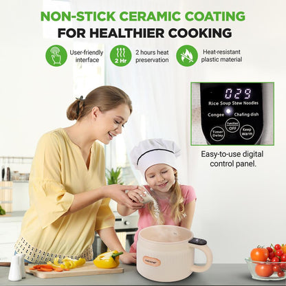 Portable Electric Rice Cooker NC12BWHITE