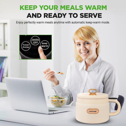 Portable Electric Rice Cooker NC12BWHITE