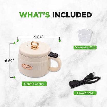 Portable Electric Rice Cooker NC12BWHITE