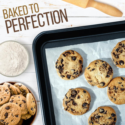 Non-Stick Baking Pans Set Easy Clean Carbon Steel Blue
