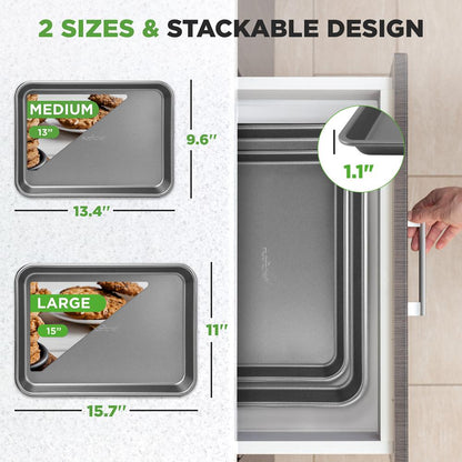 Nonstick Cookie Sheet Baking Pan NC2TRGY.5