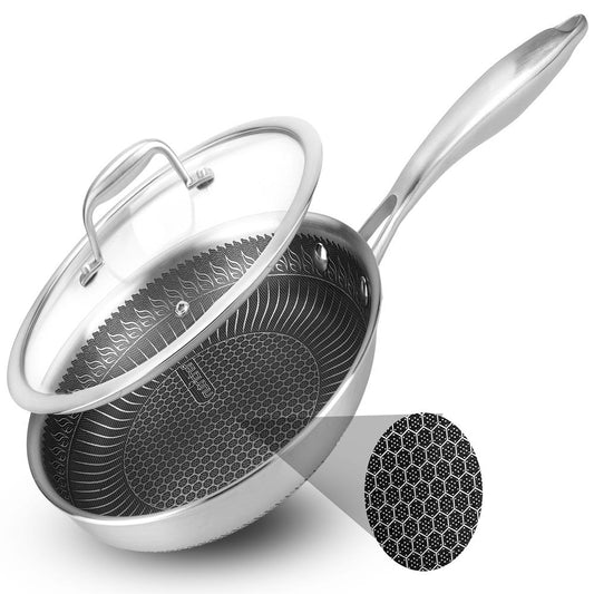 Stainless Steel Stir Fry Pan with Lid NC3PL8