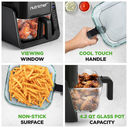 Electric Air Fryer and Grill NCAF538TB