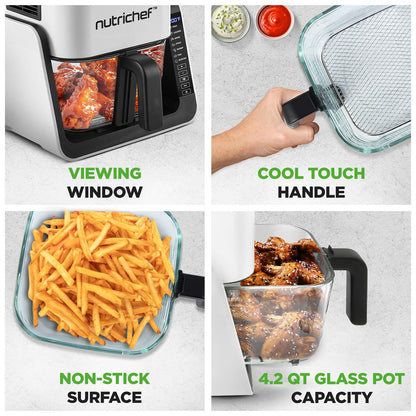 Electric Air Fryer and Grill NCAF538TW