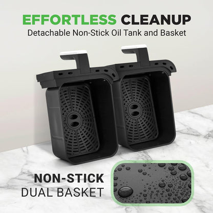 4.4QT Dual Basket Air Fryer NCAF5508AT