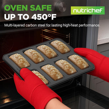 NutriChef 42‑Piece Nonstick Bakeware Set – Pans, Sheets, Utensils & Mitts NCBBS40