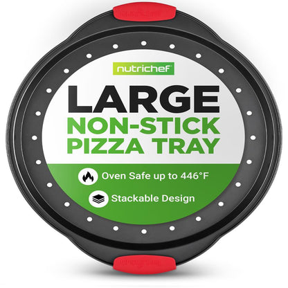 Nonstick Pizza Tray with Handle NCBPIZ1