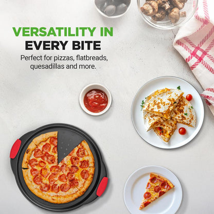 Nonstick Pizza Tray with Handle NCBPIZ1