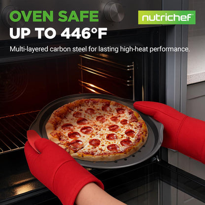 Nonstick Pizza Tray with Handle NCBPIZX2