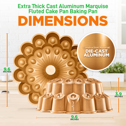 Die-Cast Aluminum Marquise Pan NCBUTP55