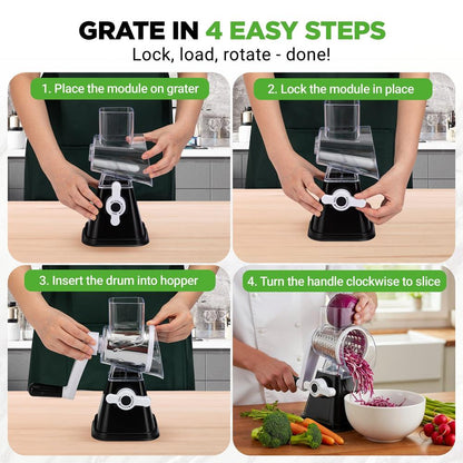 Rotary Cheese Grater NCCHS3DRBK