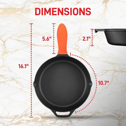 Cast Iron Pan with Lid NCCI10