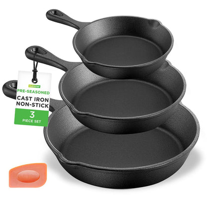 Cast Iron Skillet Pan Set NCCI76