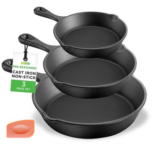 Cast Iron Skillet Pan Set NCCI76