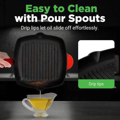 Cast Iron Square Skillet Grill Pan NCCIES47