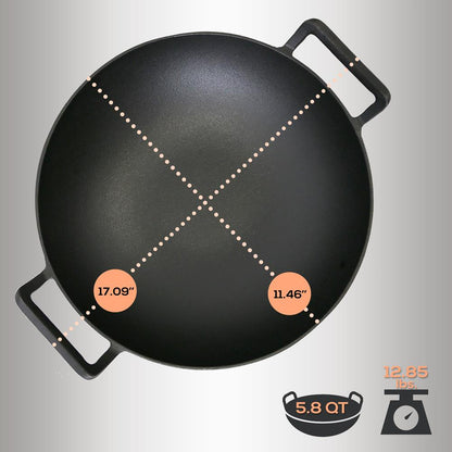 Cast Iron Wok NCCIWOK60