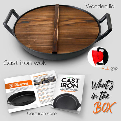 Cast Iron Wok NCCIWOK60