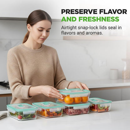 High Borosilicate Glass Food Container NCCLX5A2