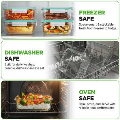 High Borosilicate Glass Food Container NCCLX5A2