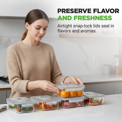 High Borosilicate Glass Food Container NCCLX5G8