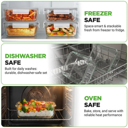High Borosilicate Glass Food Container NCCLX5G8