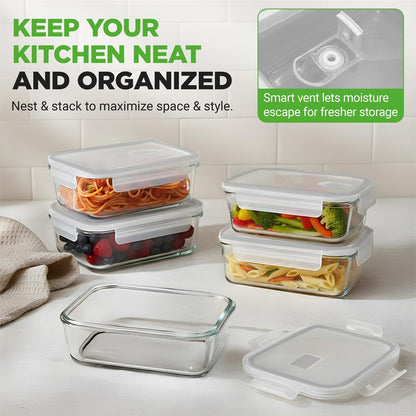 High Borosilicate Glass Food Container NCCLX5G8