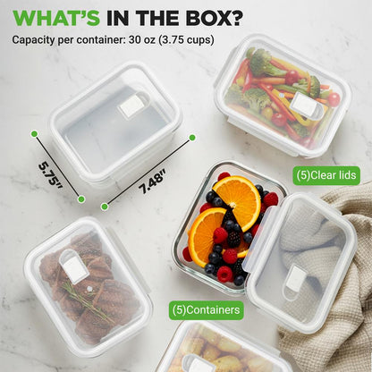 High Borosilicate Glass Food Container NCCLX5
