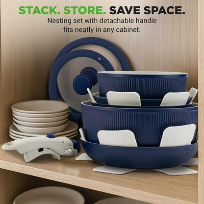Home Kitchen Cookware Set NCCS18DTHBL