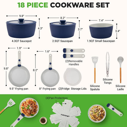 Home Kitchen Cookware Set NCCS18DTHBL