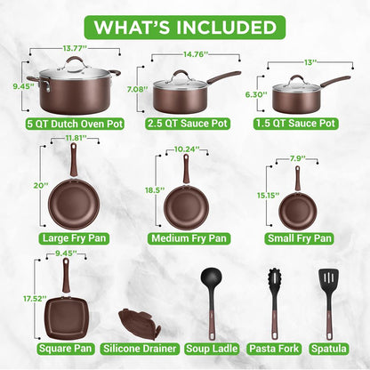 Home Kitchen Cookware Set NCCW14SBR
