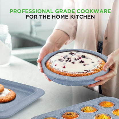 NutriChef 22-Piece Nonstick Cookware, Bakeware & Utensil Set – Moon Grey

 NCCW22GRA