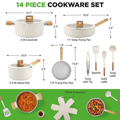 Home Kitchen Cookware Set NCCWST14WDBG