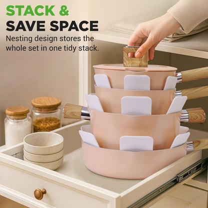 Home Kitchen Cookware Set NCCWST14WDPK