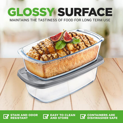 Superior Glass Loaf Pan With Cover NCGL2LO