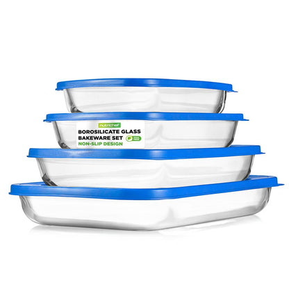 High Borosilicate Glass Bakeware Set NCGL4XBUL
