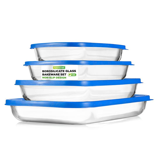 High Borosilicate Glass Bakeware Set NCGL4XBUL