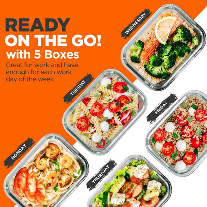 High Borosilicate Glass Food Container NCGL5WV