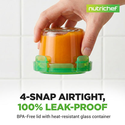 Glass Round Meal-Prep Containers NCGLBAB