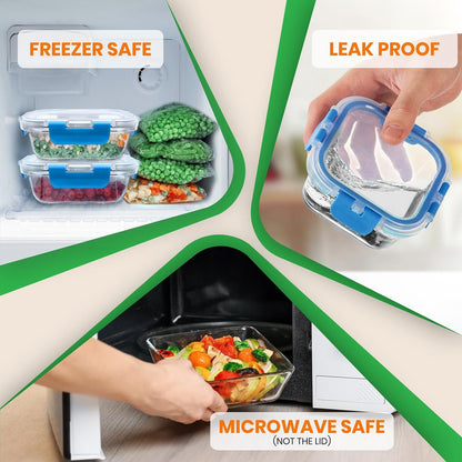High Borosilicate Glass Food Container NCGLBU