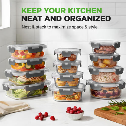 High Borosilicate Glass Food Container NCGLGY