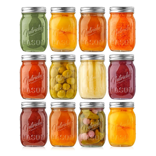 Glass Mason Jars NCMSJ12