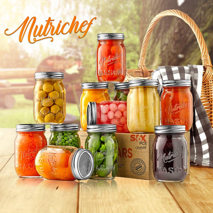 Glass Mason Jars NCMSJ12
