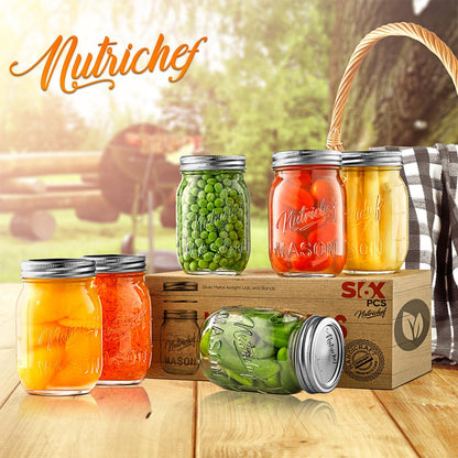 Glass Mason Jars NCMSJ6
