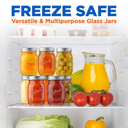 Glass Mason Jars NCMSJ8