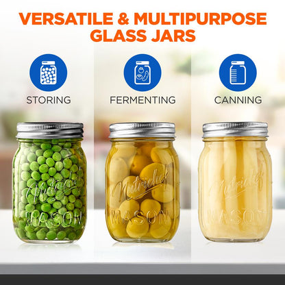 Glass Mason Jars NCMSJ8