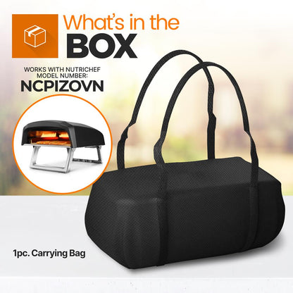 NutriChef Pizza Oven Transfer & Storage Bag with Shoulder Strap & Handle – Compatible with NCPIZOVN NCPIZBAG